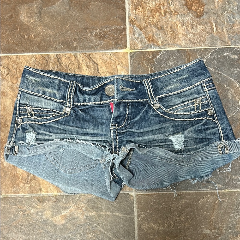Almost Famous Blue Denim Shorts